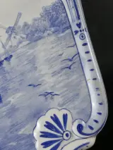 Delftsblauwe wandplaat met maritiem tafereel – foto 5 – kavel bij De Kringwinkel, Heverlee