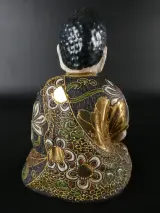 Decoratief Boeddhabeeld keramiek met gouden accenten – foto 3 – kavel bij De Kringwinkel, Heverlee