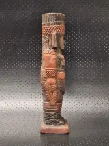 Terracotta replica van een Tolteekse Atlante krijger - Mecixo of Hidalgo – foto 2 – kavel bij De Kringwinkel, Gent