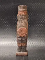 Terracotta replica van een Tolteekse Atlante krijger - Mecixo of Hidalgo – foto 3 – kavel bij De Kringwinkel, Gent