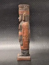 Terracotta replica van een Tolteekse Atlante krijger - Mecixo of Hidalgo – foto 4 – kavel bij De Kringwinkel, Gent