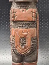 Terracotta replica van een Tolteekse Atlante krijger - Mecixo of Hidalgo – foto 6 – kavel bij De Kringwinkel, Gent