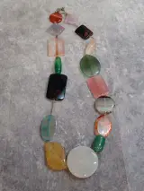 Exclusieve halssnoer met natuurlijke edelstenen en "Collector Gems" set – foto 7 – kavel bij De Kringwinkel, Gent