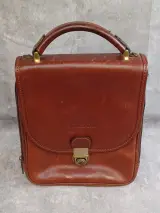 Vintage lederen herentas - schoudertas - Arthur en Aston – kavel bij De Kringwinkel, Gent