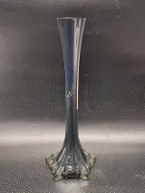 Hand gemaakte solifleur vaas door JM Glass Portugal met zespuntige stervoet – kavel bij De Kringwinkel, Gent