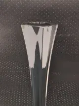 Hand gemaakte solifleur vaas door JM Glass Portugal met zespuntige stervoet – foto 3 – kavel bij De Kringwinkel, Gent