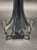 Hand gemaakte solifleur vaas door JM Glass Portugal met zespuntige stervoet – foto 6 – kavel bij De Kringwinkel, Gent