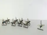 9 paar metalen ruitersoldaatjes te paard – kavel bij De Kringwinkel, Heverlee