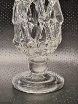 Opengewerkte glazen design kandelaar 39.5 cm in Murano-stijl – foto 4 – kavel bij De Kringwinkel, Gent