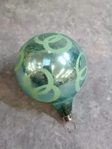 Unieke vintage kerstversiering set - 7 Glazen kerstballen en piek – foto 9 – kavel bij De Kringwinkel, Gent