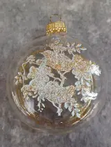 Exclusieve glazen kerstballen set - 4 stuks - "Christmas by Krebs" Elegant Glass – foto 5 – kavel bij De Kringwinkel, Gent