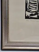 Originele houtsnede / houtgravure "Kasseilegger" - F. Juliaan (1967) - gelimiteerd (2/30) – foto 9 – kavel bij De Kringwinkel, Gent