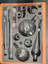 Laboratoriumset met Meopta stereomicroscoop en Corning Pyrex chemieset – foto 4 – kavel bij De Kringwinkel, Gent