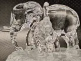 Vierdelige set dierensculpturen in gegoten kristal, stijl Cristal d'Arques – foto 10 – kavel bij De Kringwinkel, Gent