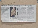 Gedrukt en handgesigneerd gedicht "Huis" - Hubert van Herreweghen - ingelijst – foto 7 – kavel bij De Kringwinkel, Gent