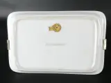 Luxe Mid-Century Driedelige Limoges Porseleinen Serveerset met Messing Monturen – foto 5 – kavel bij De Kringwinkel, Heverlee