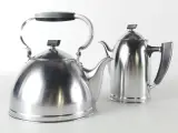 Prachtige Vintage Art Deco Set: Waterketel & Koffiepot — Demeyere 'Inaltérable' (ca. 1930-1950) – kavel bij De Kringwinkel, Heverlee
