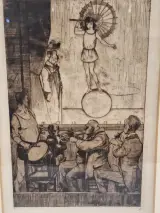 Edmond Van Offel (1871–1959) - originele ets "Circusvoorstelling" (1917) – foto 3 – kavel bij De Kringwinkel, Gent