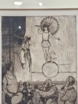 Edmond Van Offel (1871–1959) - originele ets "Circusvoorstelling" (1917) – foto 5 – kavel bij De Kringwinkel, Gent