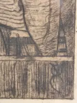 Edmond Van Offel (1871–1959) - originele ets "Circusvoorstelling" (1917) – foto 10 – kavel bij De Kringwinkel, Gent