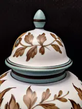 Vintage Gouda Flora Holland Aardewerk Dekselvaas - Decor 'Flora' (#3000) – foto 7 – kavel bij De Kringwinkel, Gent