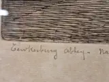Jos Van Giel (1892–1972) - originele ets "Tewkesbury Abbey - Nave" (gelimiteerde oplage 40/50) – foto 10 – kavel bij De Kringwinkel, Gent