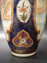 Set van 2 Vintage Chinese Satsuma-Stijl Porseleinen Vazen - Vogels & Pioenrozen (Zhongguo Zhizao) – foto 5 – kavel bij De Kringwinkel, Gent
