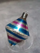 Set van 4 vintage Ajeko glazen kersttolletjes – foto 3 – kavel bij De Kringwinkel, Gent