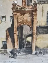 Roger Hebbelinck - Originele kleurenets "Bordighera" - gelimiteerde oplage (23/350) – foto 3 – kavel bij De Kringwinkel, Gent