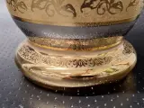 Luxe Porseleinen Vaas - Casa Bohemia S.A. - 24K Goud & Zilver Acid-Etched Decoratie – foto 4 – kavel bij De Kringwinkel, Gent