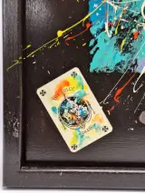 Origineel abstract schilderij "The Jolly Joker" door B. Masson – foto 4 – kavel bij De Kringwinkel, Gent