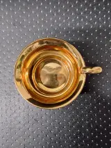 Antieke Porseleinen Mokka- / Espressoset van B&S (Bavaria) - 4 Kop-en-Schotels met Vergulding en Galante Scènes – foto 9 – kavel bij De Kringwinkel, Gent