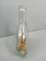 Houten tafereel in glazen fles – foto 2 – kavel bij De Kringwinkel, Diest