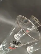 Set van 4 vintage Duvel fluitglazen – foto 7 – kavel bij De Kringwinkel, Ninove
