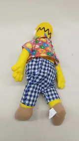 Vintage knuffelpop Homer Simpson – foto 2 – kavel bij De Kringwinkel, Zottegem