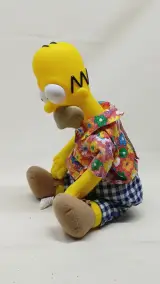 Vintage knuffelpop Homer Simpson – foto 7 – kavel bij De Kringwinkel, Zottegem