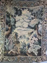 Wandtapijt met landschapsdecor in Gobelin-stijl – foto 3 – kavel bij De Kringwinkel, Heverlee