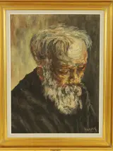Henry - ‘Il a neigé sur ma chevelure’ - expressief portret + persoonlijke boodschap op de achterzijde, 1962 – foto 2 – kavel bij De Kringwinkel, Antwerpen