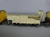 Set van 10 vintage Fleischmann modeltrein wagons met reclame – foto 3 – kavel bij De Kringwinkel, Diest