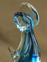 Madonna (Heilige Maagd Maria) beeld van handgeblazen glas – foto 7 – kavel bij De Kringwinkel, Antwerpen