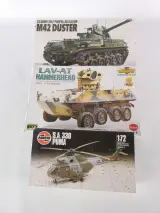 Set van 3 militaire modelbouwkits ongebouwd – kavel bij De Kringwinkel, Heverlee