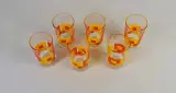 Set van zes Italiaanse vintage glazen, jaren 1960-1970 – foto 2 – kavel bij De Kringwinkel, Turnhout
