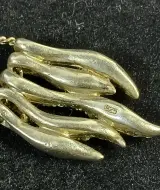 Zilveren ketting met abstracte hanger en zirkonia's – foto 5 – kavel bij De Kringwinkel, Turnhout