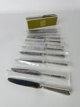 Set van 12 verzilverde tafelmessen - Christofle – kavel bij De Kringwinkel, Heverlee