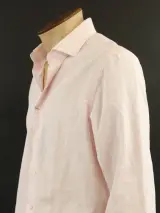 Hackett London Tailord fit herenhemd in zacht roze met katoen linnenblend (nieuw met prijskaartje) – foto 4 – kavel bij De Kringwinkel, Antwerpen