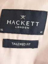 Hackett London Tailord fit herenhemd in zacht roze met katoen linnenblend (nieuw met prijskaartje) – foto 7 – kavel bij De Kringwinkel, Antwerpen