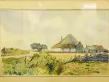 Ad Blok van der Velden (1913–1980) – aquarel "Texel", 1949 – foto 3 – kavel bij De Kringwinkel, Antwerpen