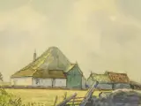 Ad Blok van der Velden (1913–1980) – aquarel "Texel", 1949 – foto 4 – kavel bij De Kringwinkel, Antwerpen