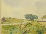 Ad Blok van der Velden (1913–1980) – aquarel "Texel", 1949 – foto 5 – kavel bij De Kringwinkel, Antwerpen
