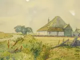 Ad Blok van der Velden (1913–1980) – aquarel "Texel", 1949 – foto 6 – kavel bij De Kringwinkel, Antwerpen